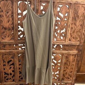 SHEIN Olive Green Sleeveless Swim Coverup